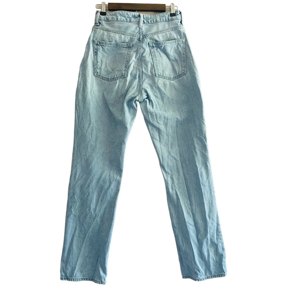 3/$25 🖤 Button Fly Straight Leg Denim *Small Stain as PicturedSize: 6 - Picture 3 of 6